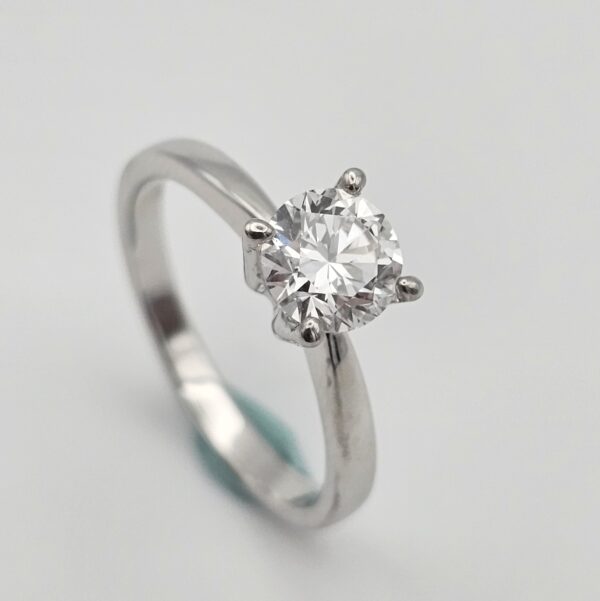 ANELLO SOLITARIO CON DIAMANTE CVD LAB GROWN 1.00 CT. - immagine 4