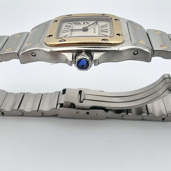 CARTIER SANTOS GALBEE LADY QUARZO REF.1567 PRENOTATO! - immagine 6