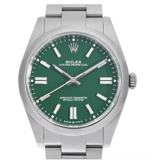 ROLEX OYSTER PERPETUAL GREEN REF.124300 ANNO 2024
